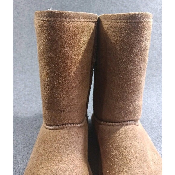 Bearpaw Emma Short Boots Womens 8 Suede Upper Sheepskin Wool Lined Pull On - Picture 5 of 15